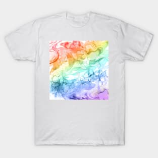 Rainbow Alcohol Ink swirl T-Shirt